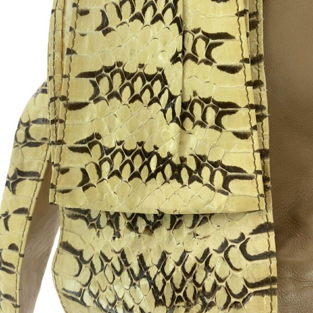 Prada Leather Python Ribbon Tote Bag - image 6